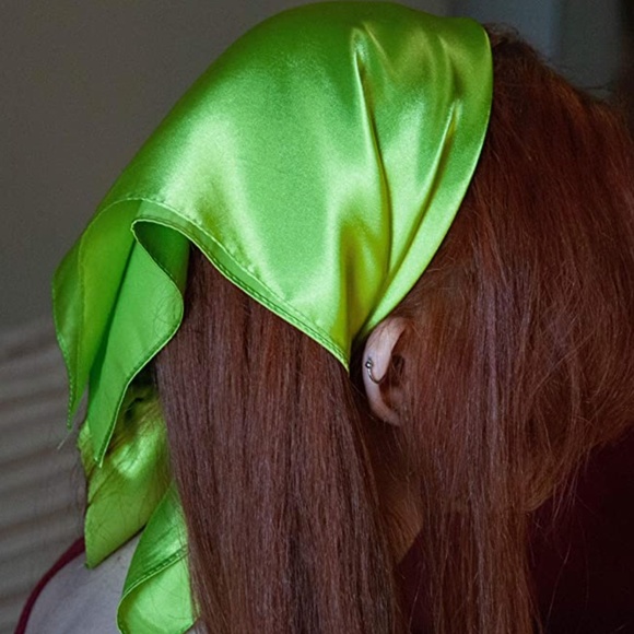 CLARITY Satin Silk Scarves - Square - set of 6 - Picture 3 of 4